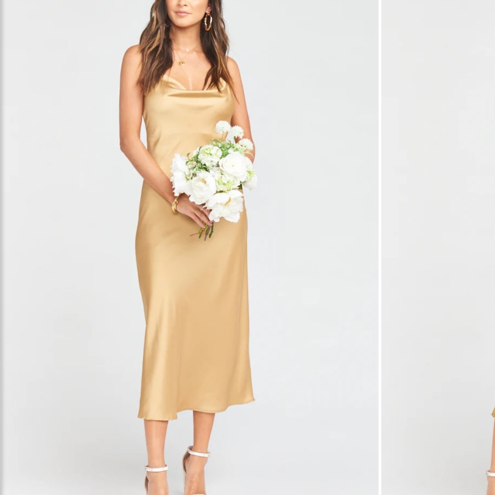 Show me Your Mumu Verona Cowl Dress - gold - Picture 4 of 4